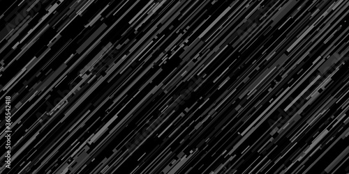 Dark Black Cyber Glitch Abstract Pattern Vector Illustration Geometric Background Art