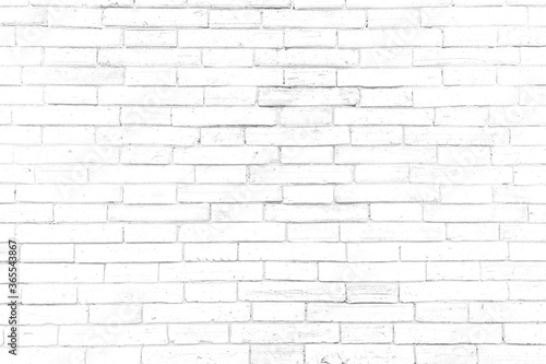 White brick walls that are not plastered background and texture. The texture of the brick is white. Background of empty brick basement wall.