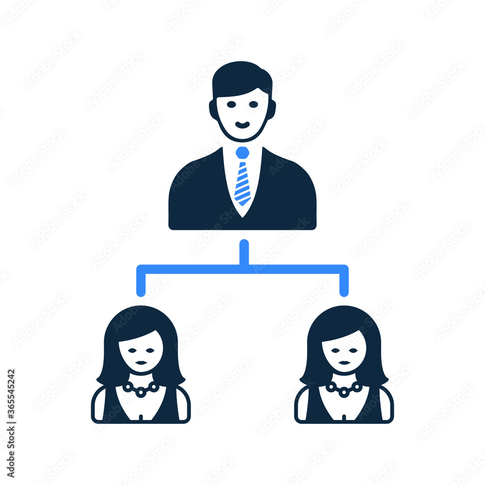 Team leader, boss icon design