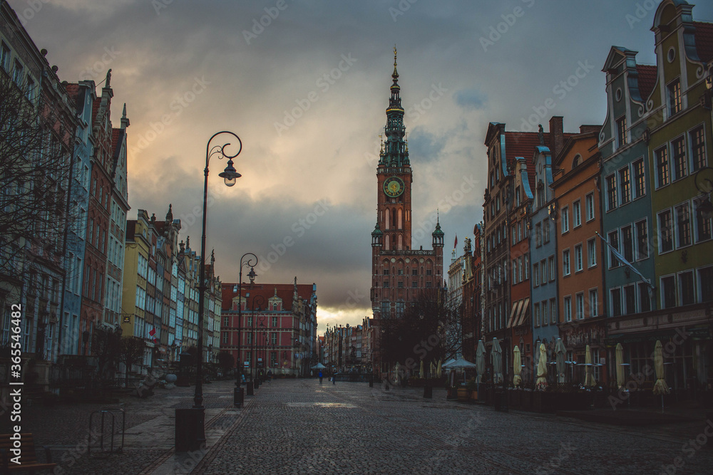 Naklejka premium stare miasto w gdańsku polska