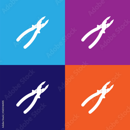 pliers premium quality icon. Elements of constraction icon. Signs and symbols collection icon for websites, web design, mobile app