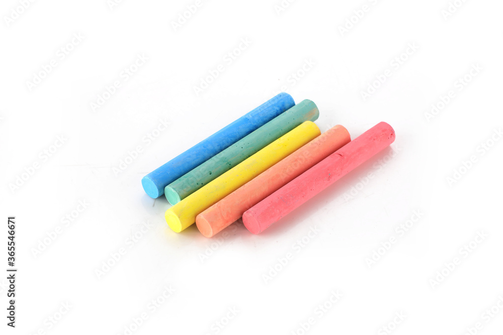dustless colour chalk on white background dustless colour chalk on white background
