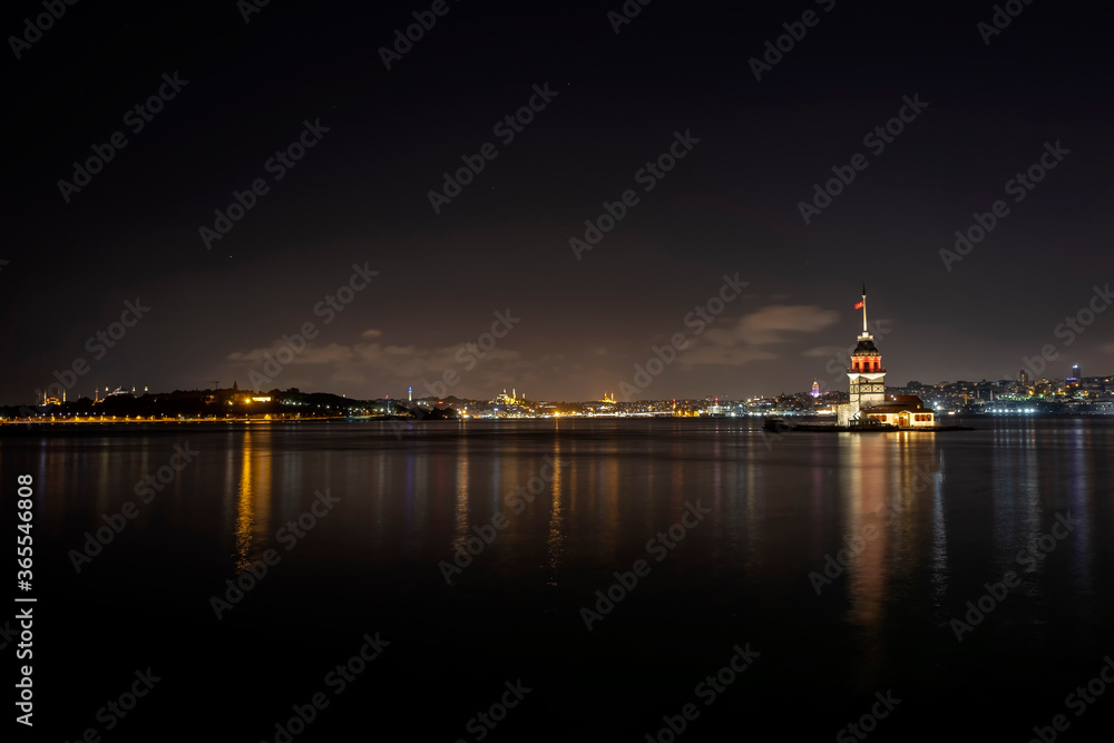 Night view from Salacak , Istanbul-TURKEY Night view from Salacak , Istanbul-TURKEY