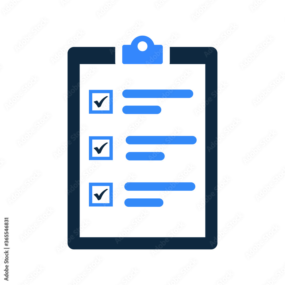Checklist, complete task icon design Checklist, complete task icon design