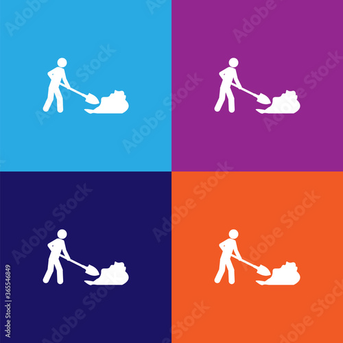 working premium quality icon. Elements of constraction icon. Signs and symbols collection icon for websites, web design, mobile app