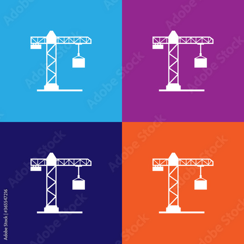 crane premium quality icon. Elements of constraction icon. Signs and symbols collection icon for websites, web design, mobile app