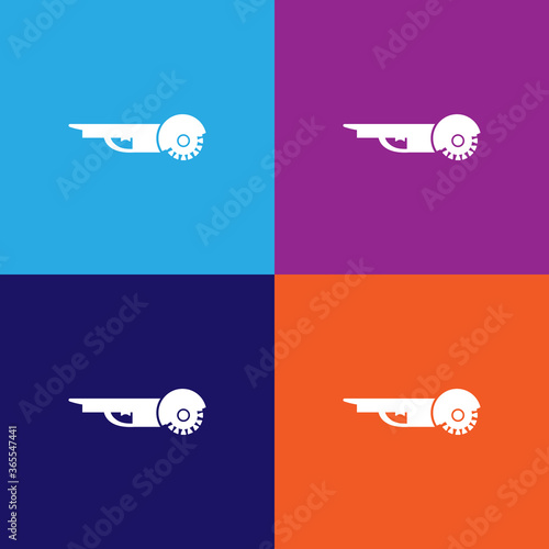 angle grinder premium quality icon. Elements of constraction icon. Signs and symbols collection icon for websites, web design, mobile app