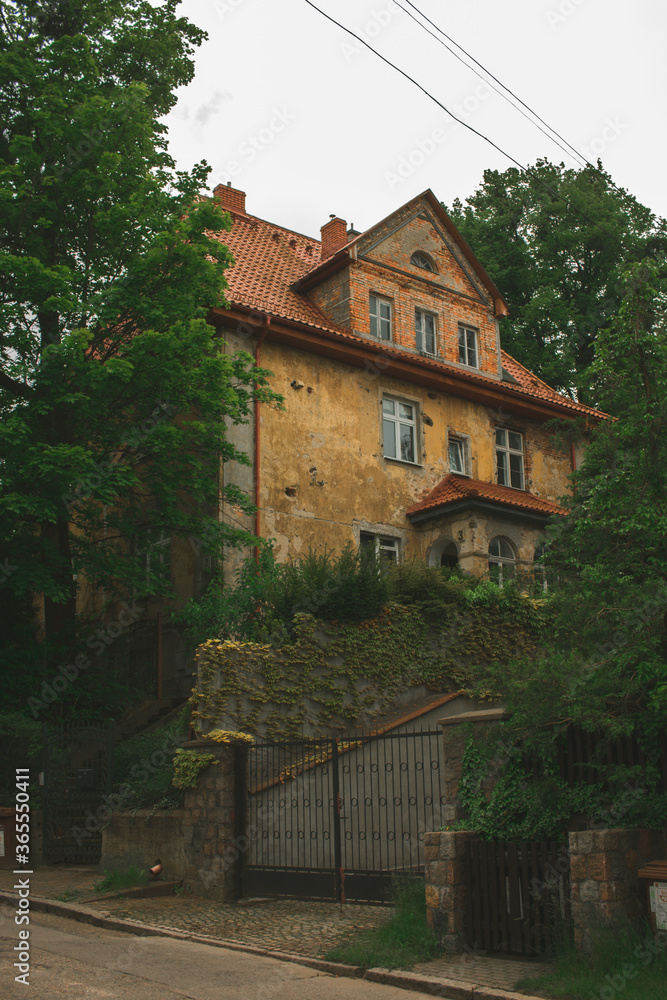 Obraz premium old houses in the old town