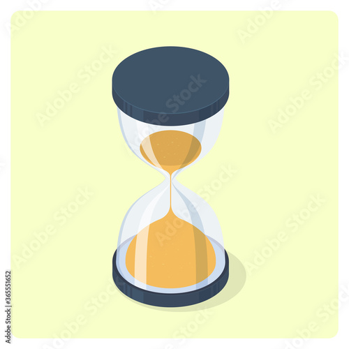 Isometric illustration of Hourglass