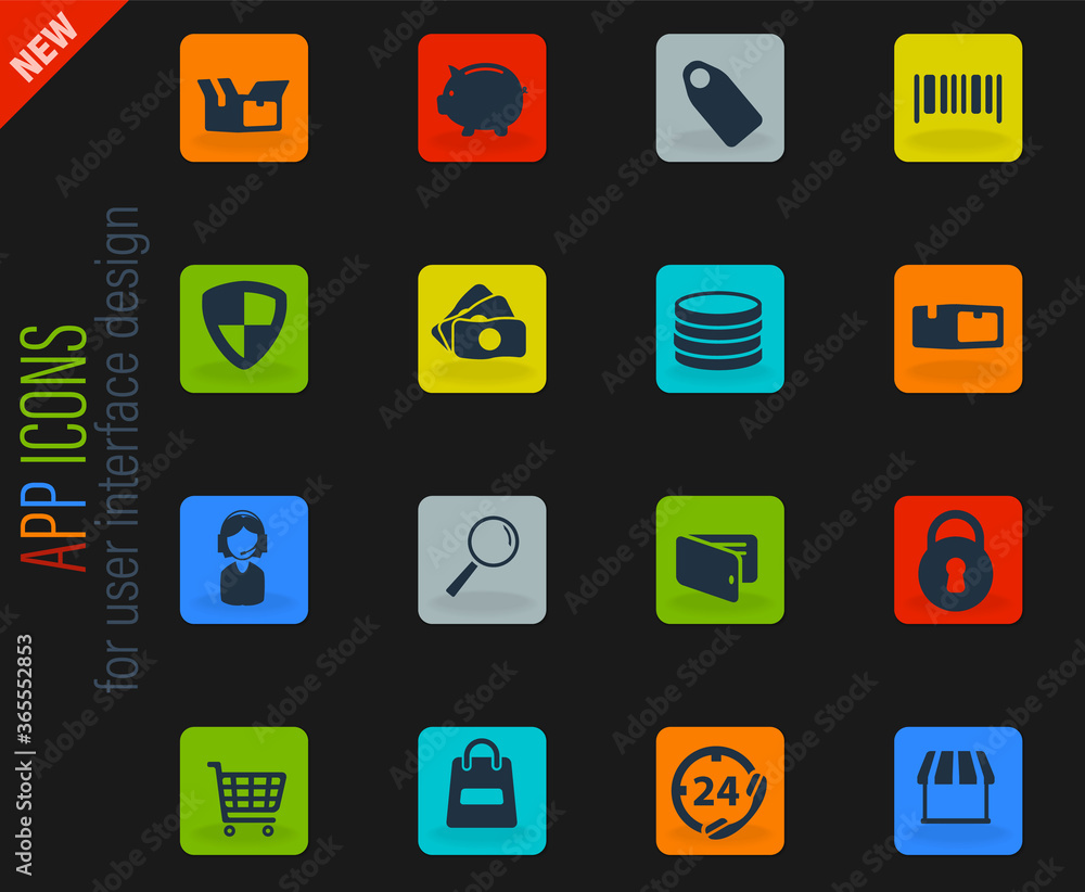E-commerce simply icons