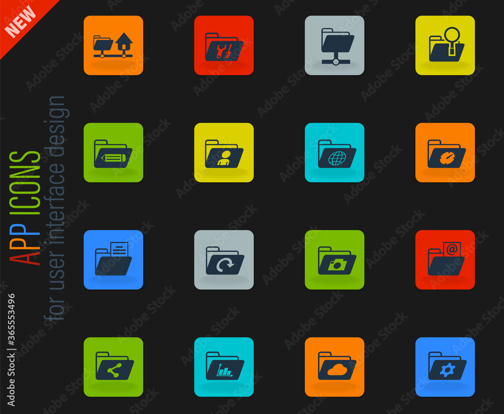 folders icon set folders icon set