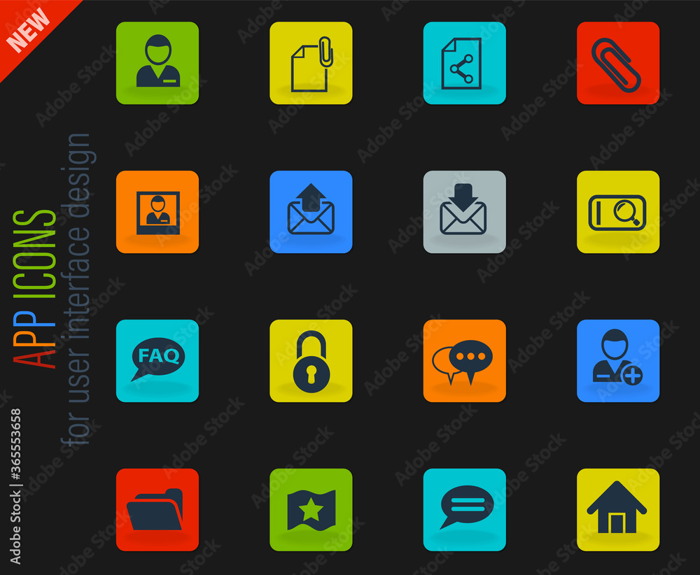 forum interface icon set forum interface icon set