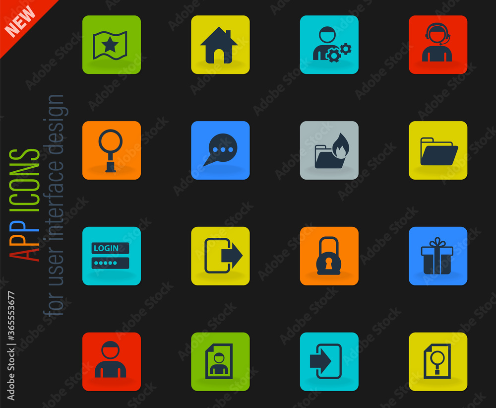 forum interface icon set forum interface icon set