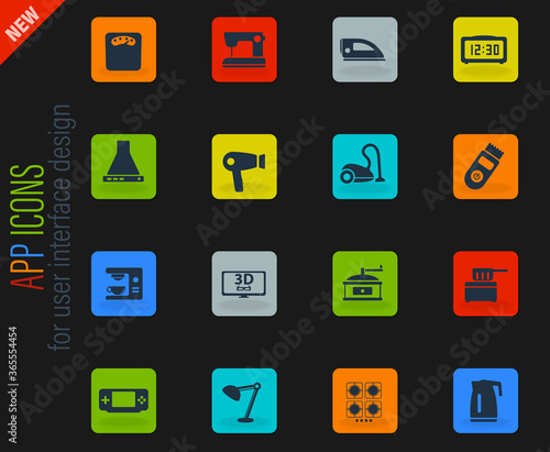 Home applicances simply icons
