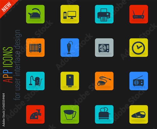 Home applicances simply icons