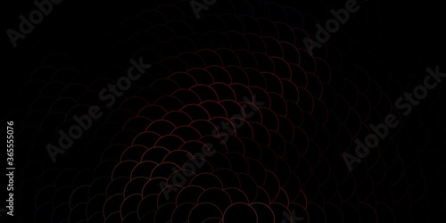 Dark Multicolor vector background with spots. Illustration with set of shining colorful abstract spheres. Pattern for business ads.