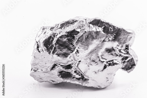 O tantalum or tantalum. Chemical element used in industry, used in metal alloys. photo
