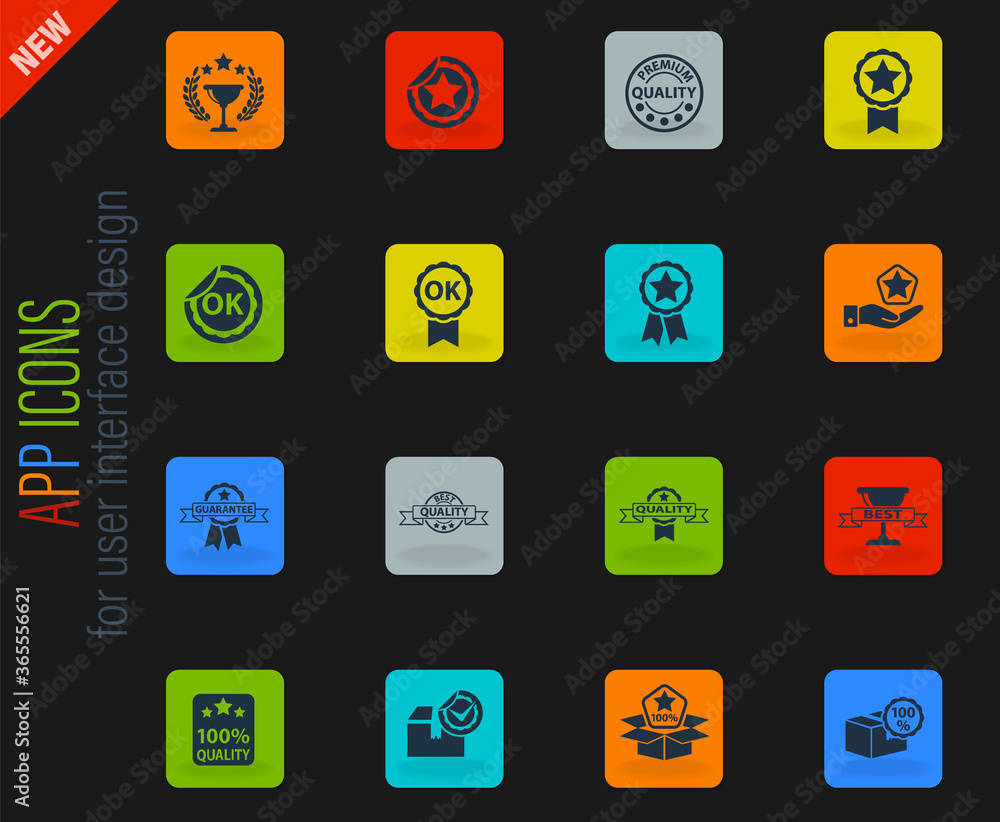 quality icon set