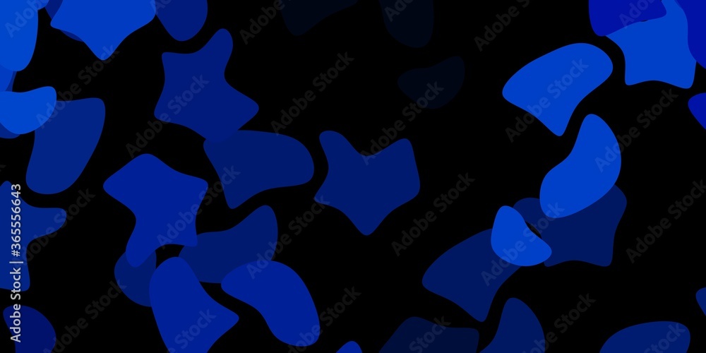 Dark blue vector texture with memphis shapes. Dark blue vector texture with memphis shapes.