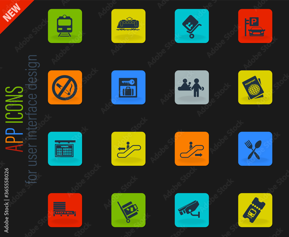 Train station symbols