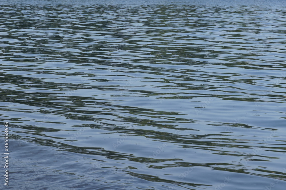 View of blue sea surface with ripple pattern on the sea surface View of blue sea surface with ripple pattern on the sea surface