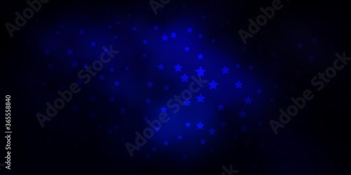 Dark Gray vector background with colorful stars. Blur decorative design in simple style with stars. Pattern for new year ad  booklets.