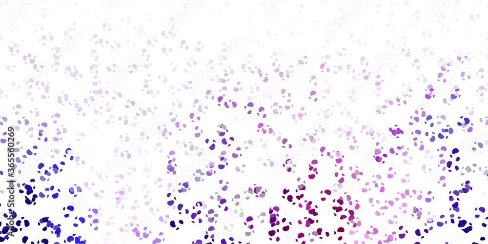Obraz premium Light purple vector background with random forms.