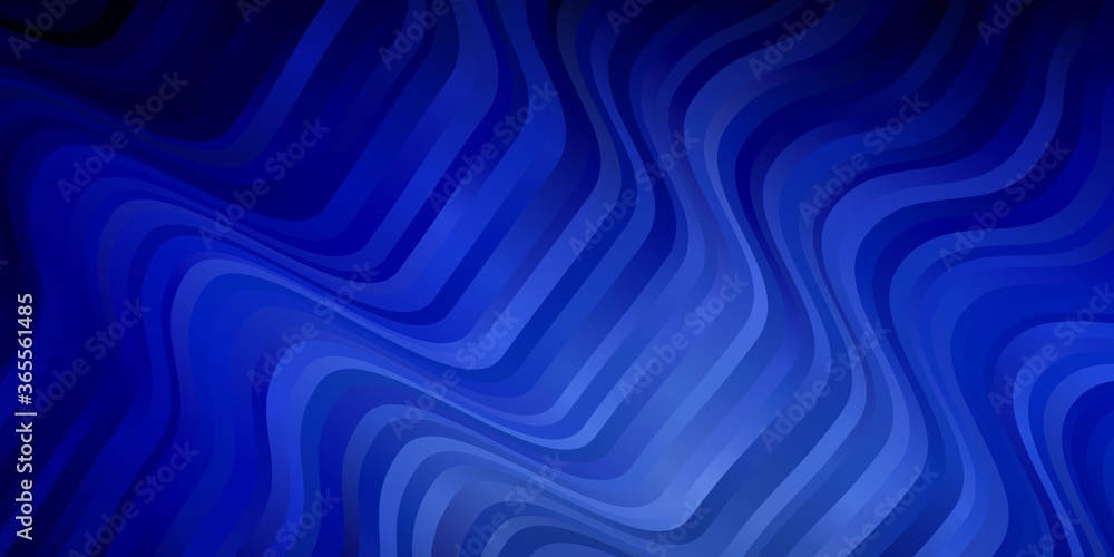 Dark BLUE vector texture with curves. Abstract illustration with bandy gradient lines. Pattern for commercials, ads. Dark BLUE vector texture with curves. Abstract illustration with bandy gradient lines. Pattern for commercials, ads.