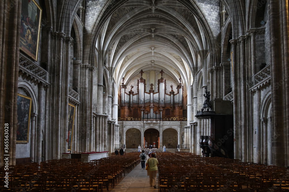 Interior of Bordeaux Cathedral, France