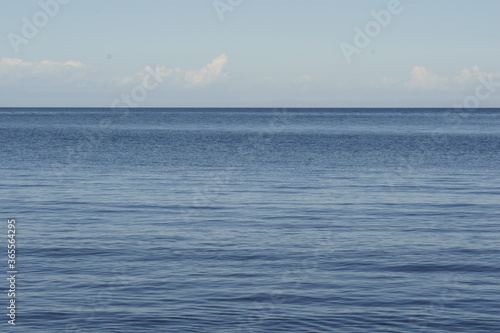 View of horizon with calm blue sea