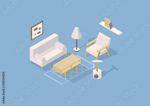 Modern room, great design for any purposes. Cozy modern scandinavian interior.