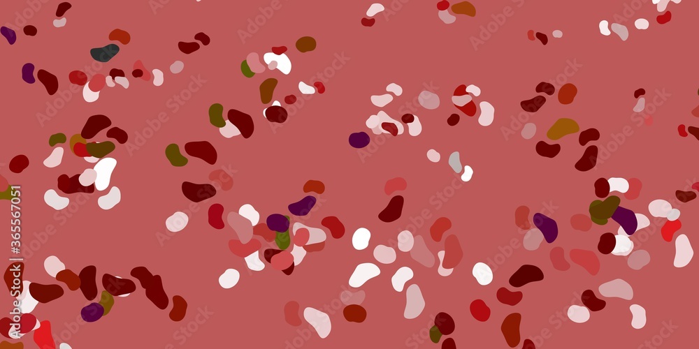 Light red vector texture with memphis shapes. Light red vector texture with memphis shapes.