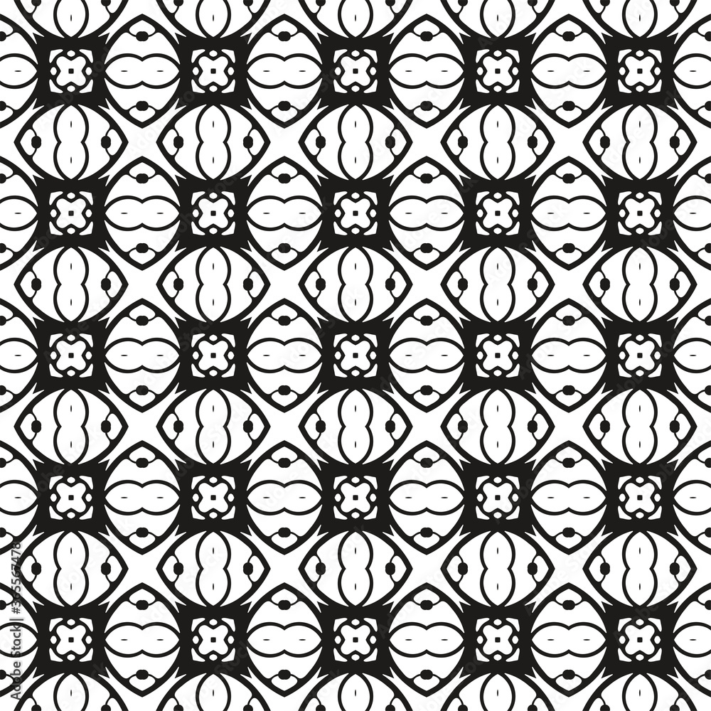 Fototapeta premium Geometric ornamental vector pattern. Seamless design.
