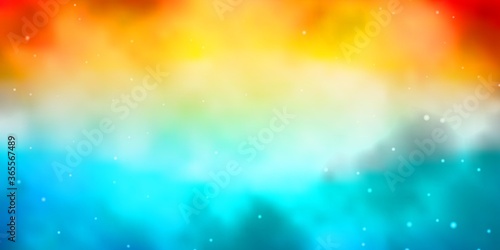 Light Blue  Red vector background with small and big stars. Colorful illustration with abstract gradient stars. Pattern for websites  landing pages.