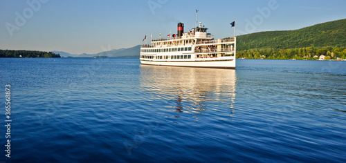 steamboat on the lake george photo