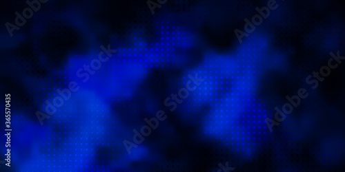 Dark BLUE vector background with bubbles. Abstract illustration with colorful spots in nature style. Design for your commercials.