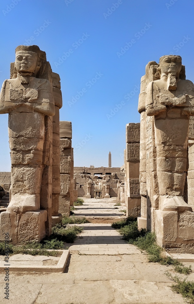 ruins of the temple in luxor egypt