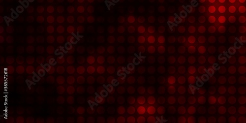 Dark Red vector layout with circles. Colorful illustration with gradient dots in nature style. New template for your brand book. © Guskova