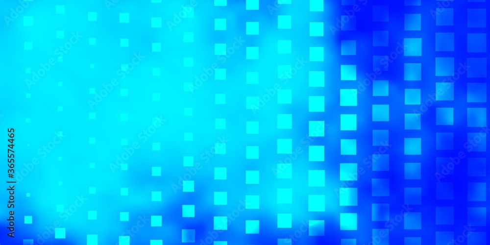 Light BLUE vector layout with lines, rectangles. Colorful illustration with gradient rectangles and squares. Pattern for websites, landing pages.