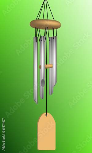 Mobile chimes hang vector
