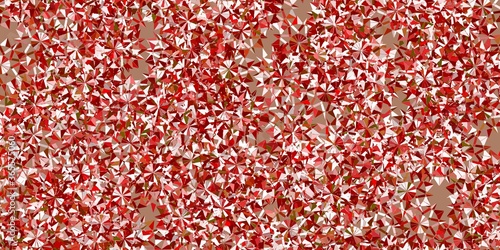 Light green, yellow vector pattern with colored snowflakes.