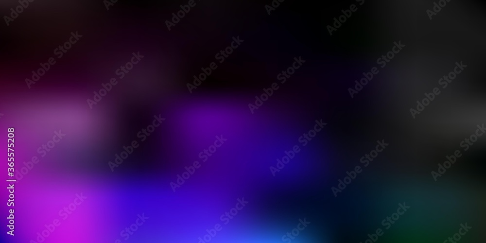 Dark multicolor vector blur template.