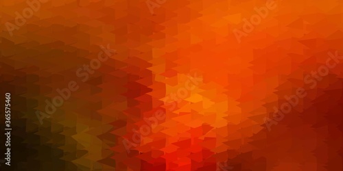 Dark orange vector gradient polygon layout.