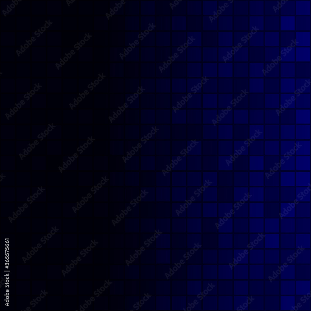 Abstract background of small squares in dark blue colors with horizontal gradient Abstract background of small squares in dark blue colors with horizontal gradient