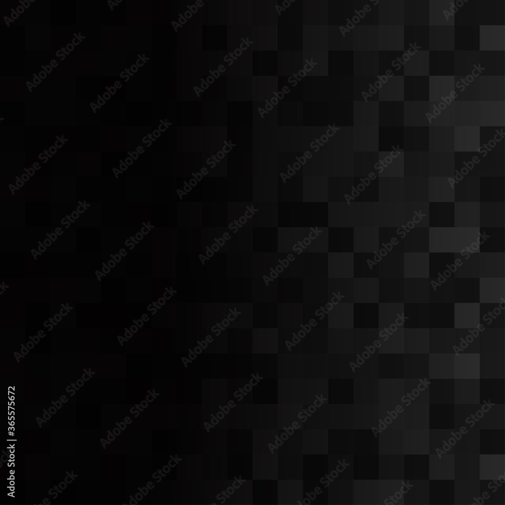 Abstract background of small squares in black and gray colors with horizontal gradient Abstract background of small squares in black and gray colors with horizontal gradient