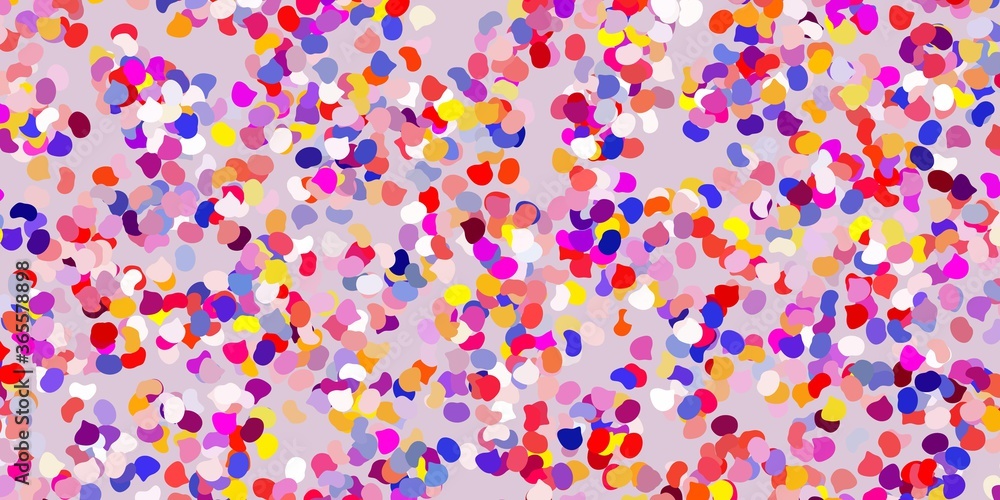 Light red, yellow vector pattern with abstract shapes. Light red, yellow vector pattern with abstract shapes.