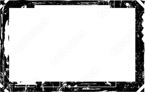 large format vintage film negative, blank retro picture frame,free space for pix
