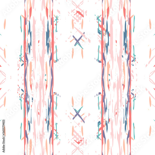 Watercolor Staining. Ikat, Tie Dye Seamless 