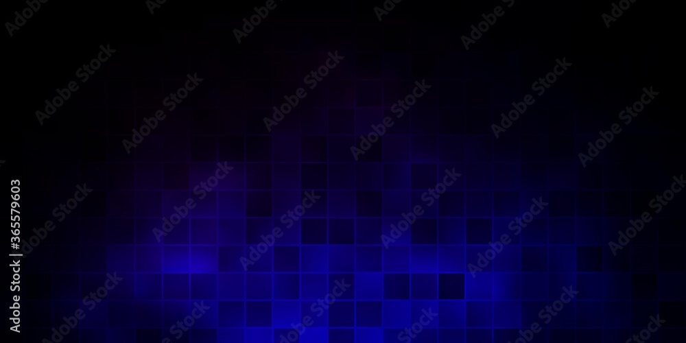 Dark Blue, Red vector backdrop with rectangles.