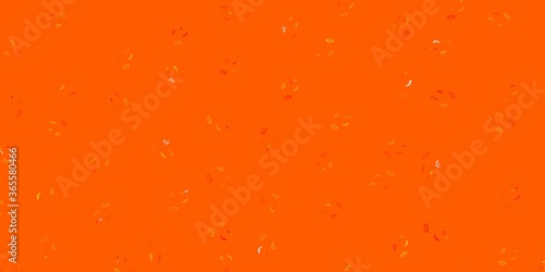 Light Orange vector pattern with feminism elements.